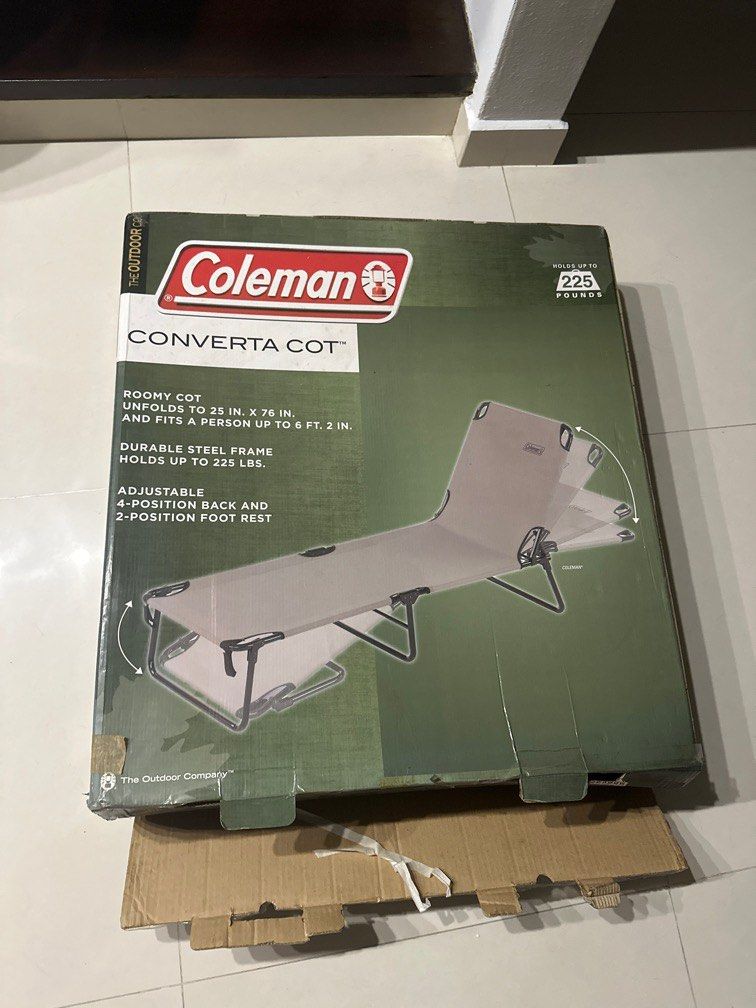 Coleman converta cot online portable bed