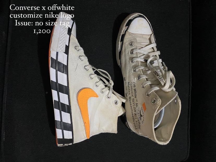 Converse x off white x nike Men s Fashion Footwear Sneakers on