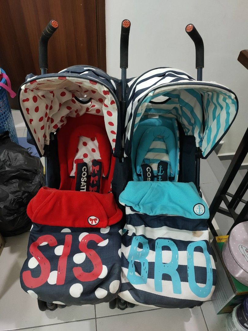 Bro and sale sis stroller