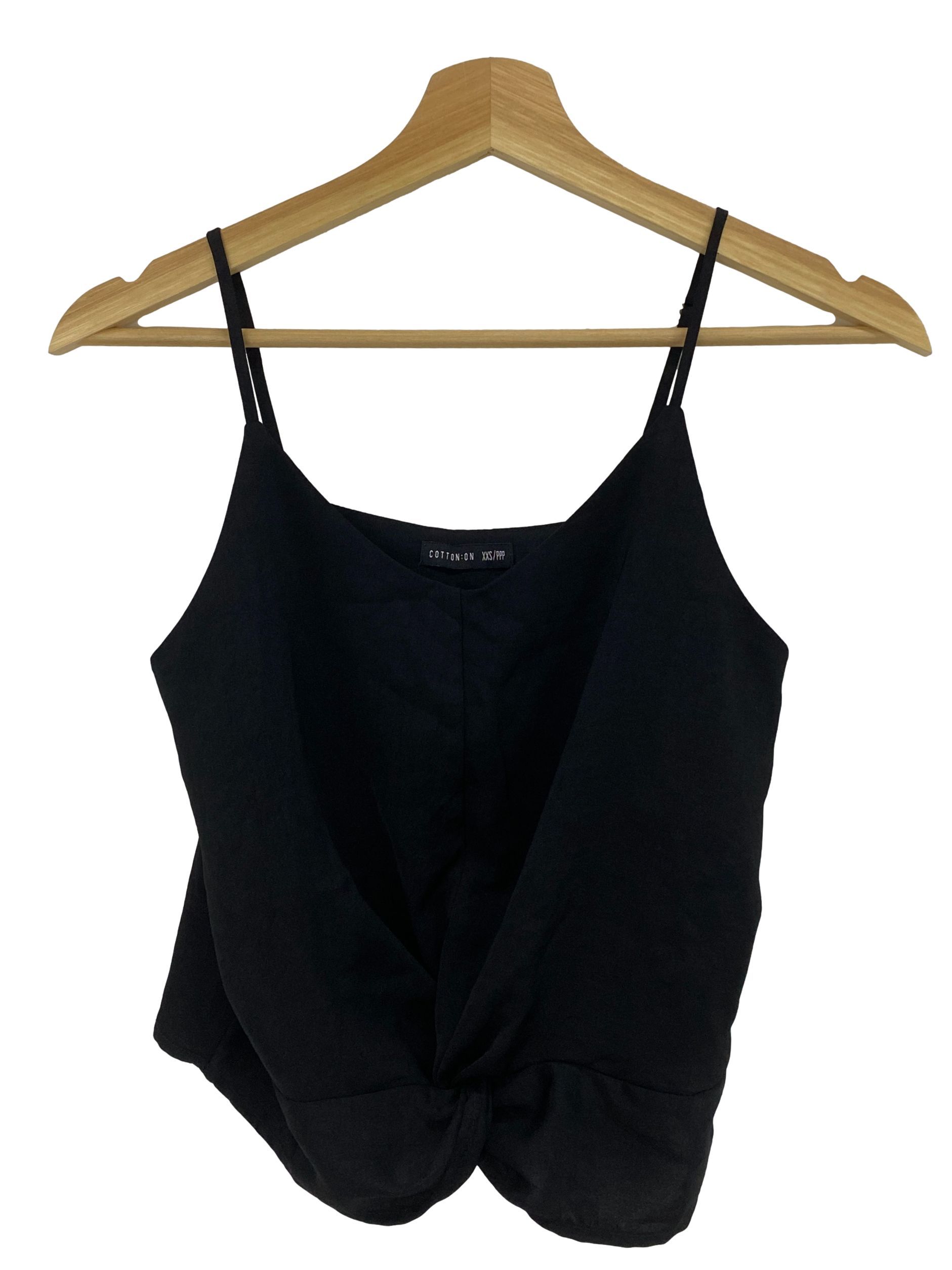 Cotton On Neutral Black Front Knot Cami Top, Women's Fashion, Muslimah  Fashion, Tops on Carousell