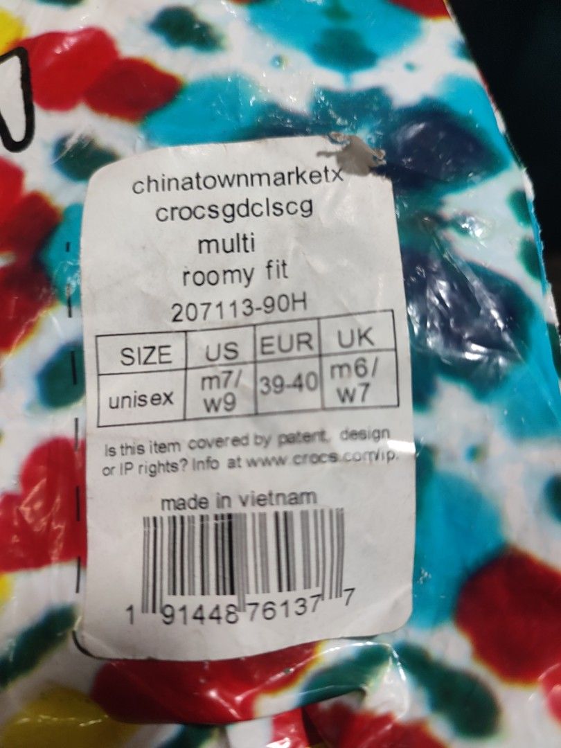 mens crocs shoes chinatown market x crocs grateful dead