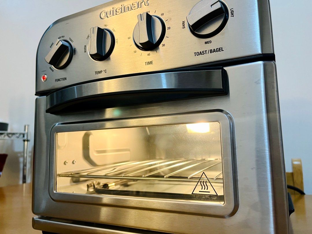 Cuisinart TOA28 Compact Convection Oven Airfryer, Stainless Steel, TV