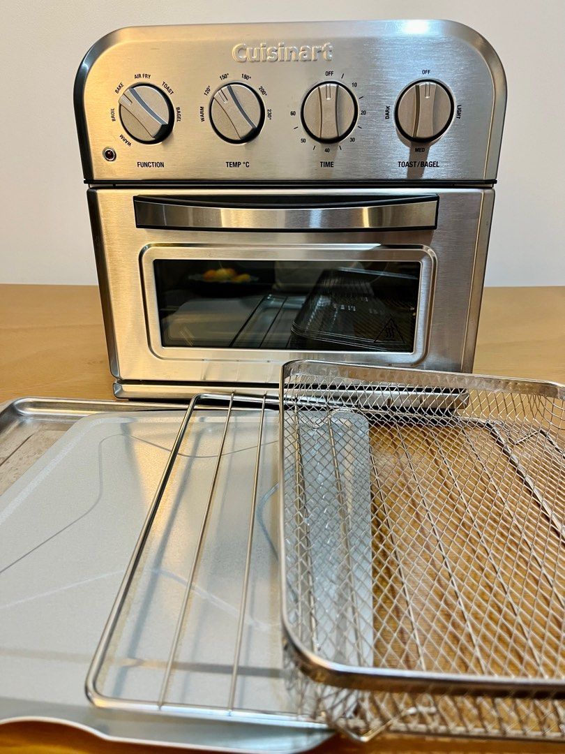 Cuisinart TOA28 Compact Convection Oven Airfryer, Stainless Steel, TV