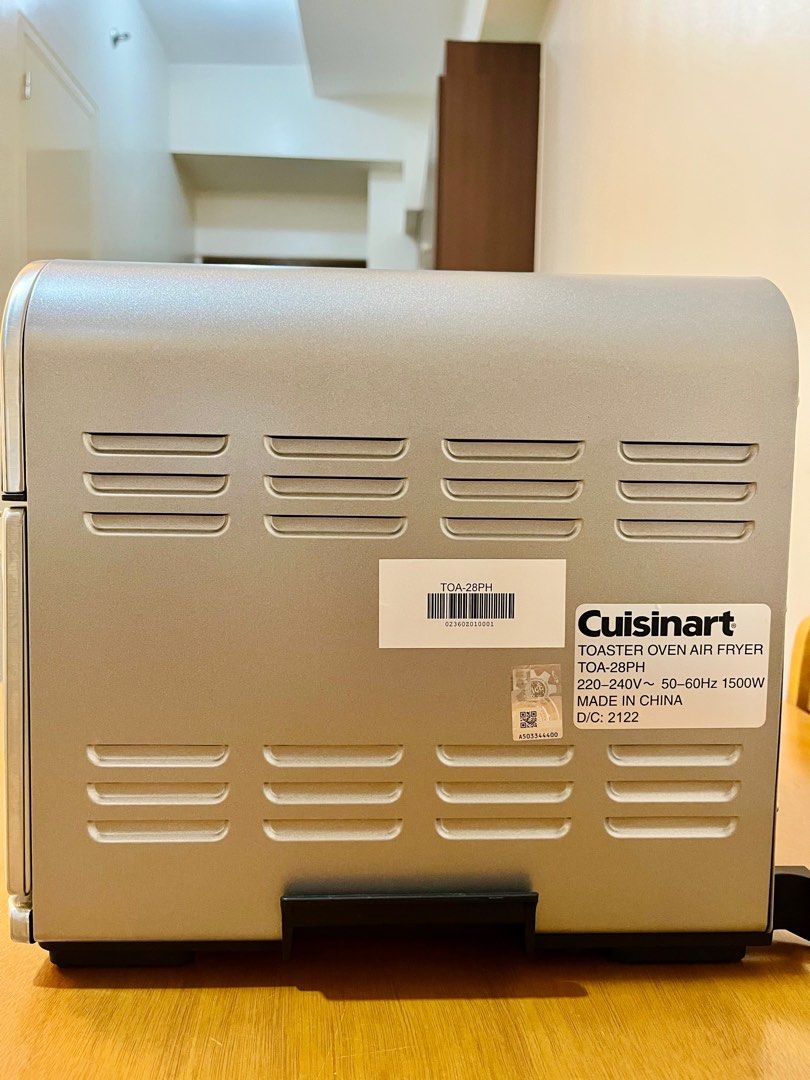 Cuisinart TOA28 Compact Convection Oven Airfryer, Stainless Steel, TV