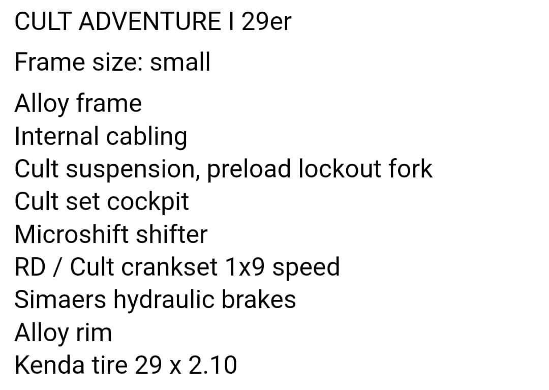 cult adventure mtb