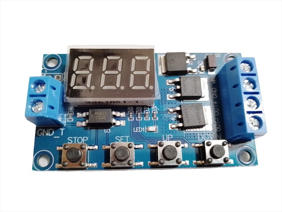 DC 5-36V DIGITAL LED RELAY BOARD DUAL-MOS TRIGGER CYCLE TIMING CIRCUIT ...