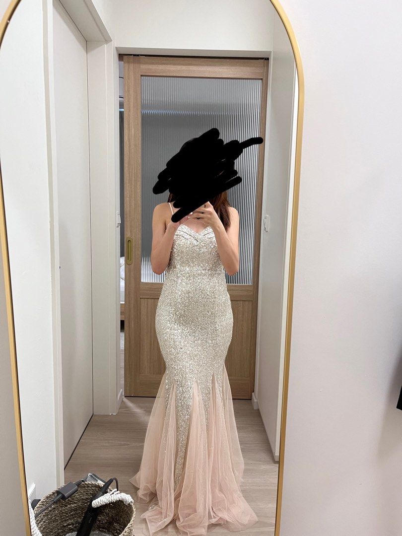 Mermaid gown prom dress clearance
