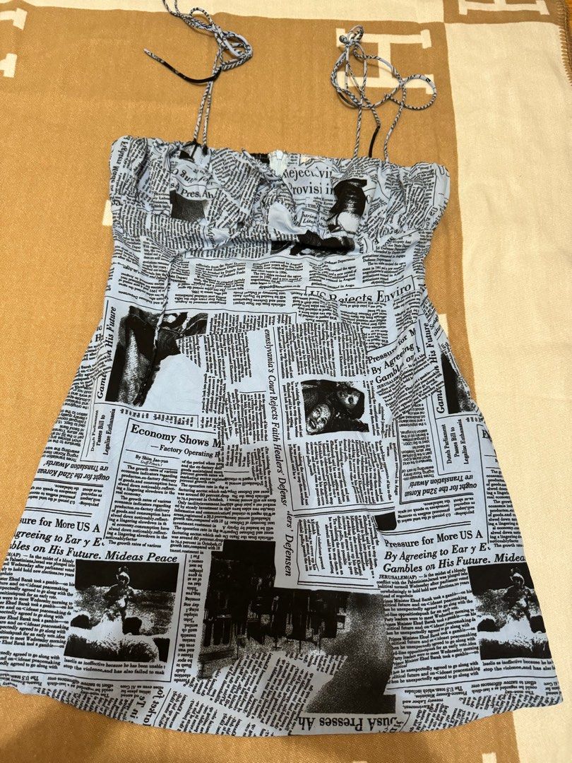 Fashion nova newspaper dress 2025