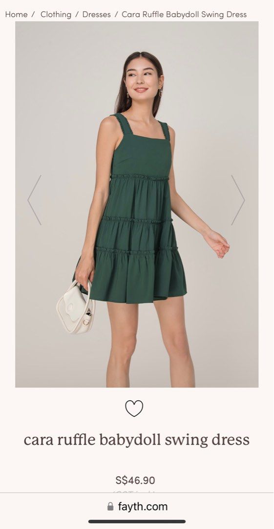 Fayth Cara Ruffle Babydoll Swing Dress