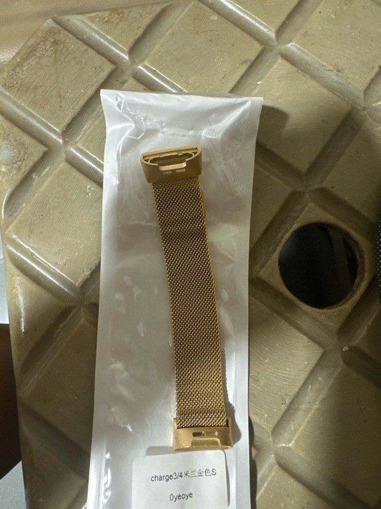 Fitbit sale gold strap