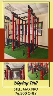 Fitness gym equipment cable crossover power squat rack machine with weight stack