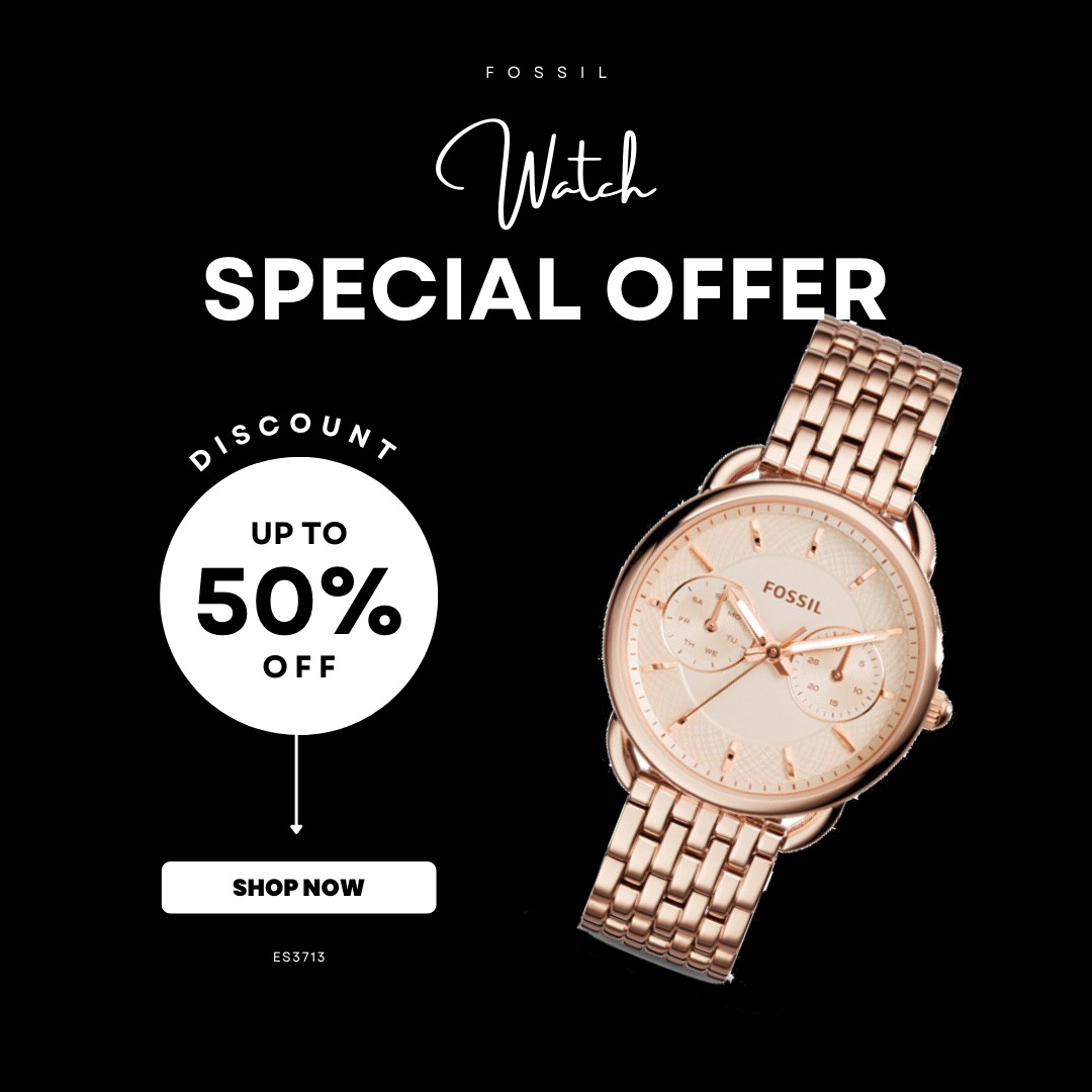 Ready Stock Fossil Women s Watch Tailor ES3713 Rose Gold Jam tangan Wanita Women s Fashion Watches Accessories Watches on Carousell