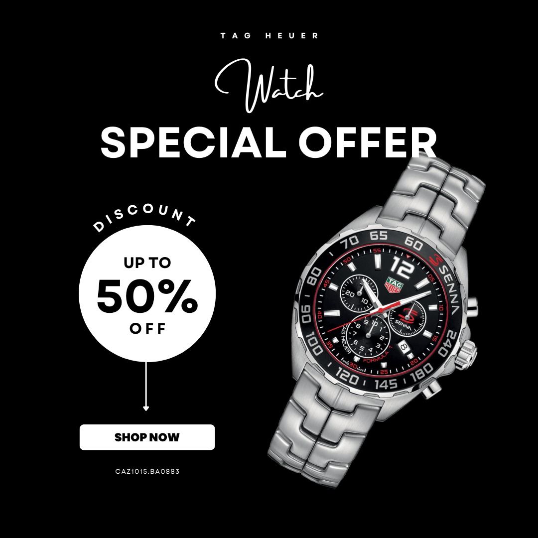 Free Shipping Tag Heuer Formula 1 Senna Chronograph Men Watch CAZ1015.BA0883 Jam tangan Lelaki Men s Fashion Watches Accessories Watches on Carousell
