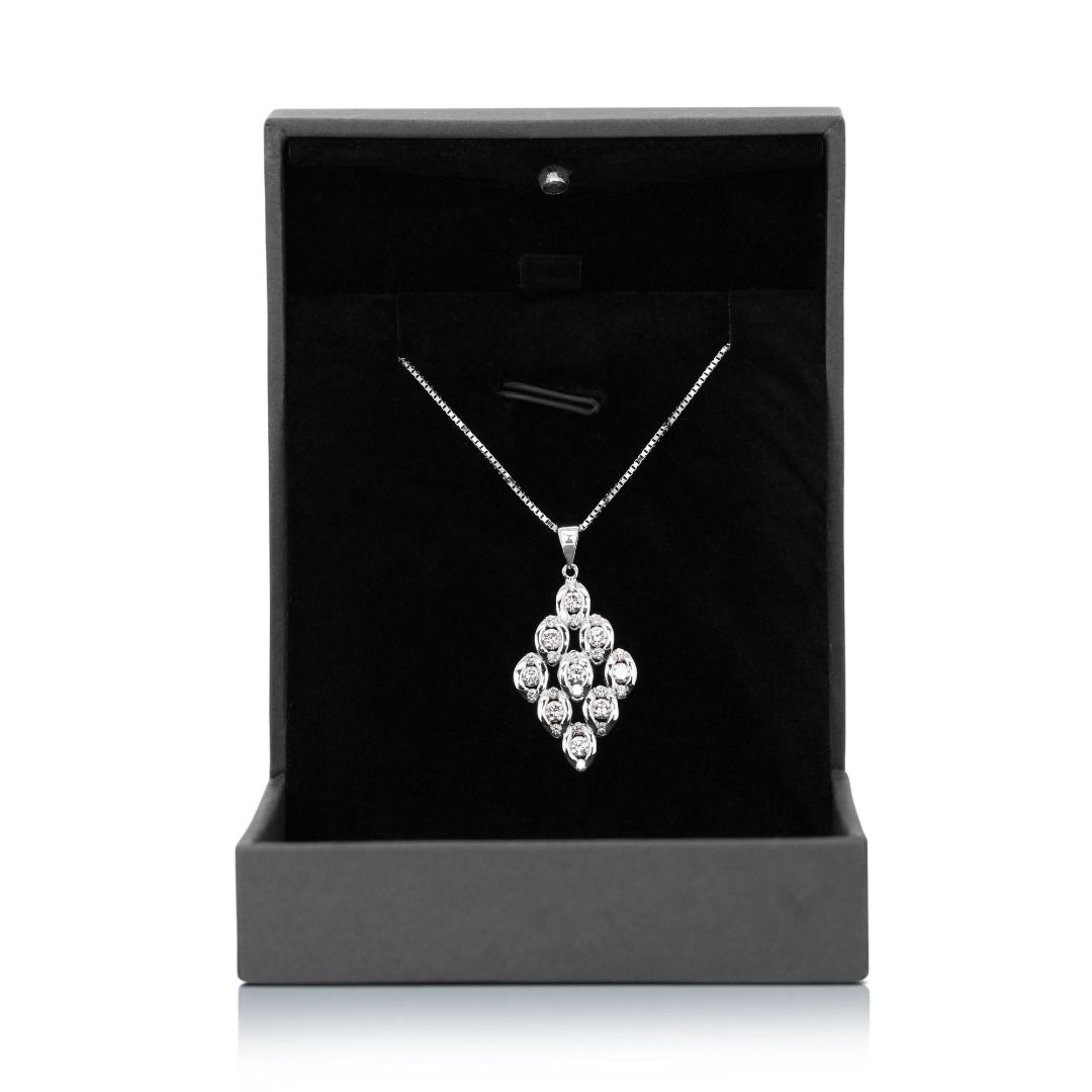 White diamond necklace hotsell set