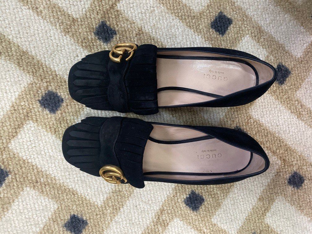 Gucci low cheap heel shoes