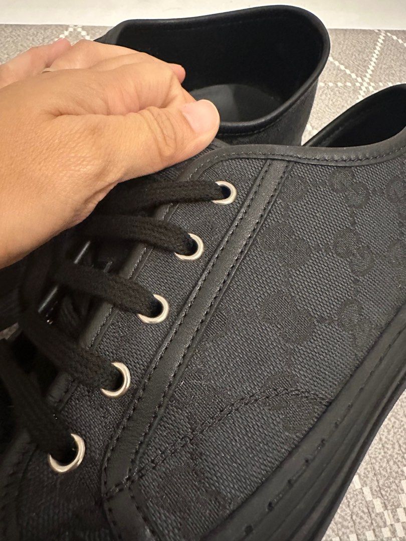 Gucci black clearance canvas shoes