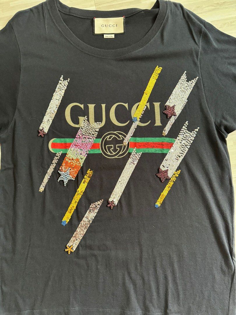 Gucci shooting stars t shirt sale
