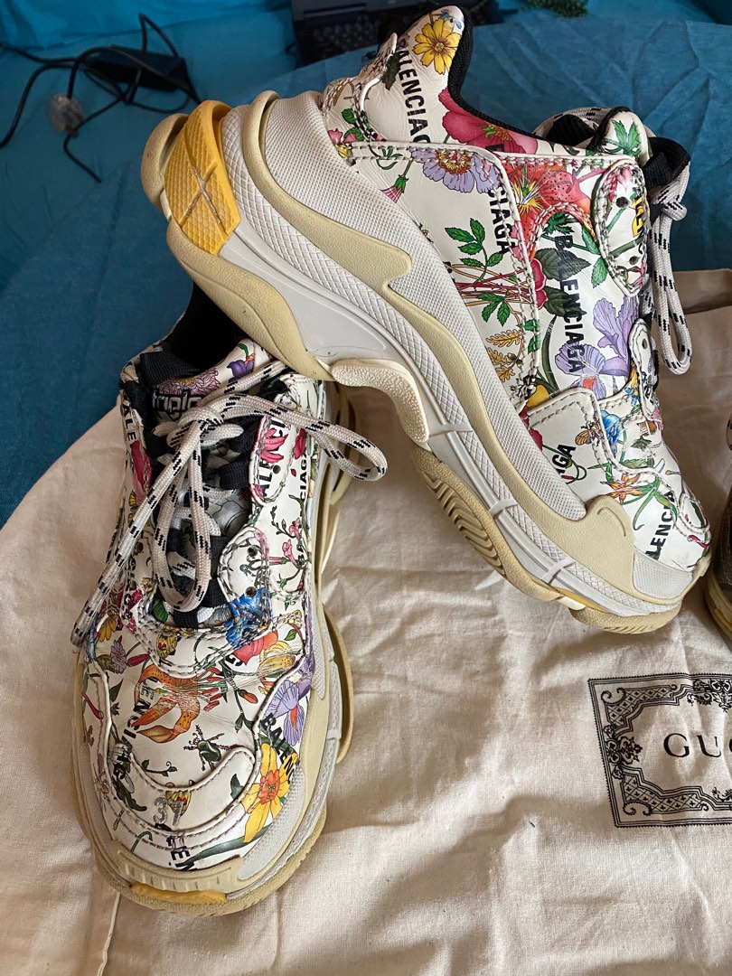 Gucci x Balenciaga triple s Women s Fashion Footwear Sneakers