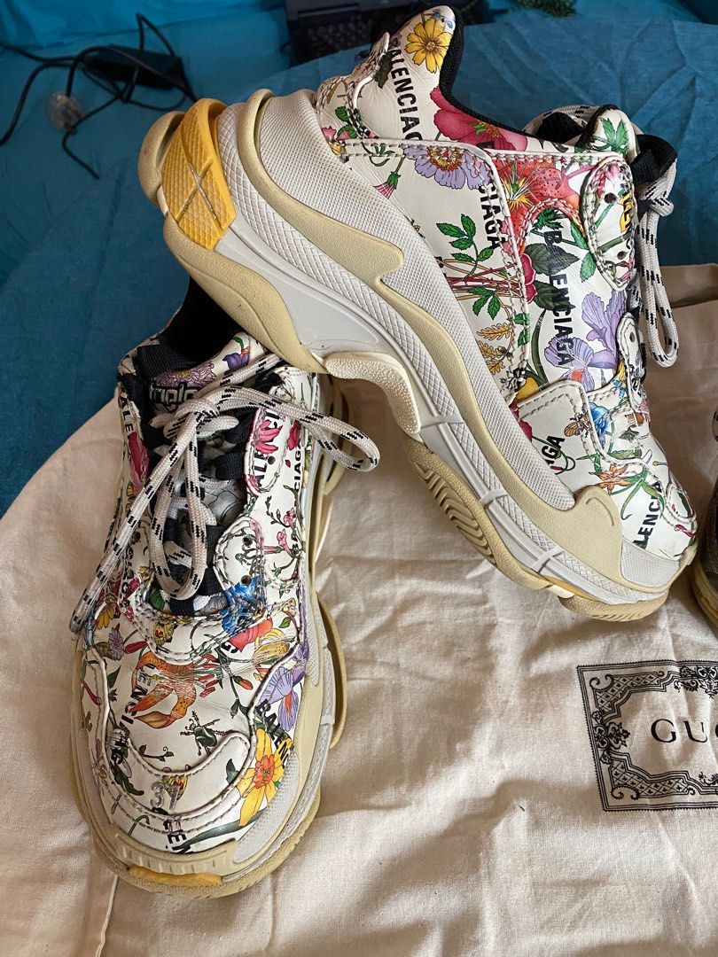 Gucci x Balenciaga triple s Women s Fashion Footwear Sneakers