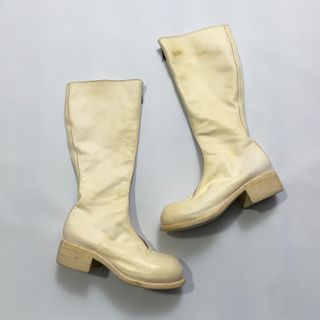 Guidi - White - PL3 Front Zip Boots