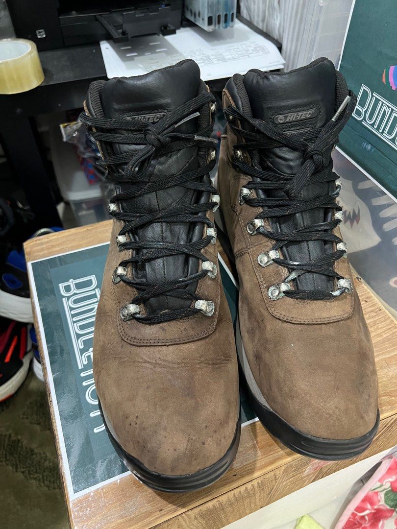 Hi Tec Altitude 4 WP Brown Leather 15UK Men s Fashion Footwear