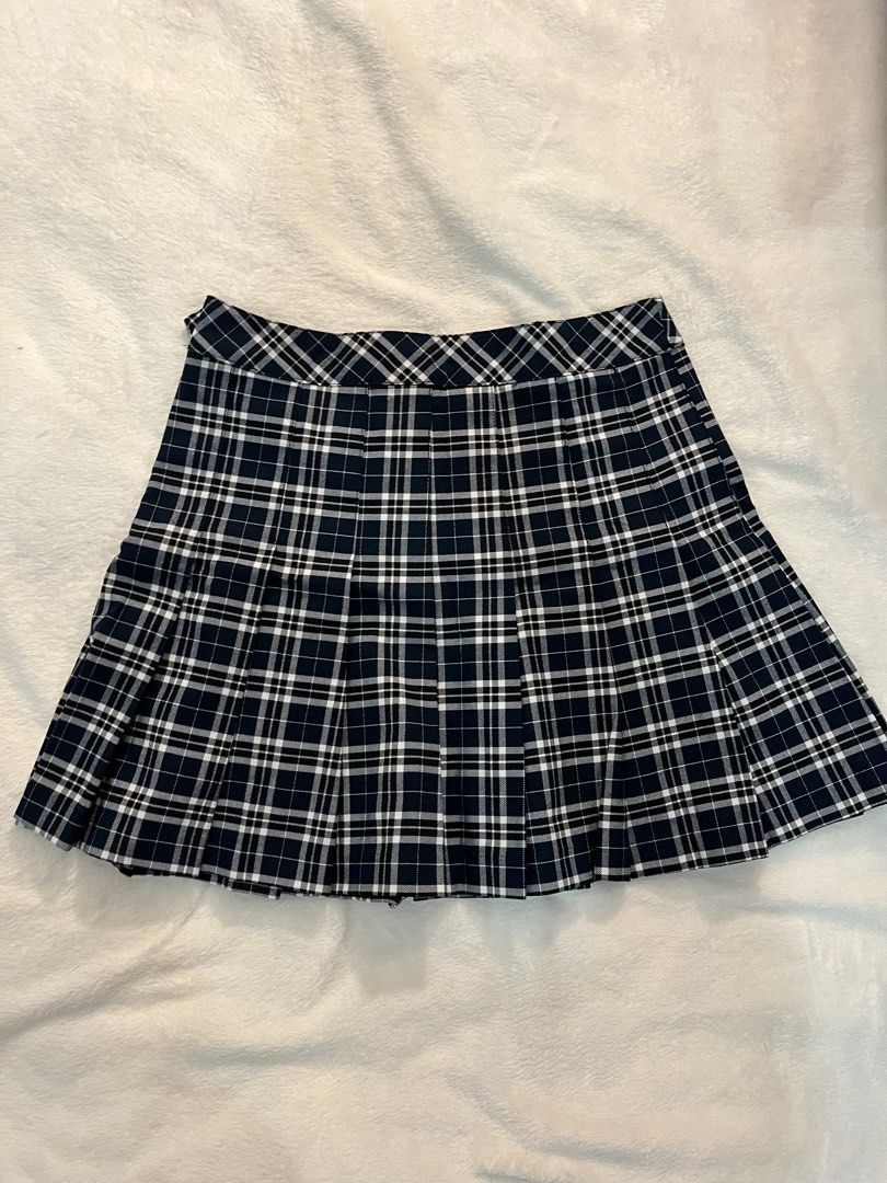 Black and white checkered skirt h&m online