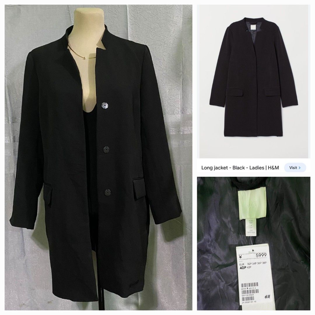 H&M LONG JACKET, Women's Fashion, Coats, Jackets and Outerwear on Carousell