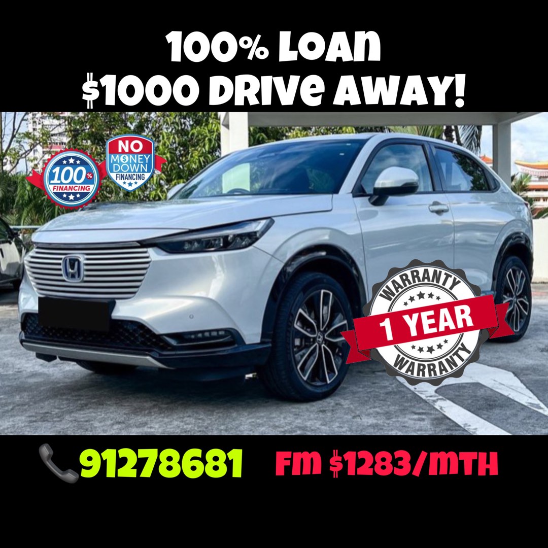 Honda HRV Hybrid 1.5A eHEV HX Auto, Cars, Used Cars on Carousell