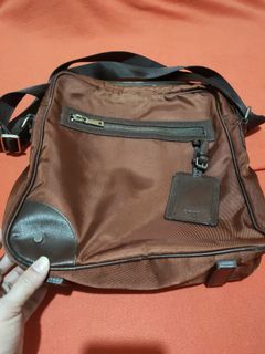 Hugo Boss Ballistic Nylon/Leather Sling Bag