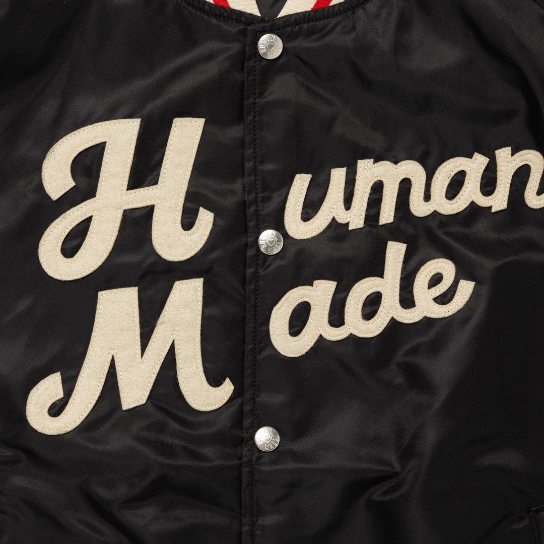 ジャケット・アウター human made  nylon stadium jacket foodie Human Made Nylon Stadium Jacket Red | SOMEWHERE®