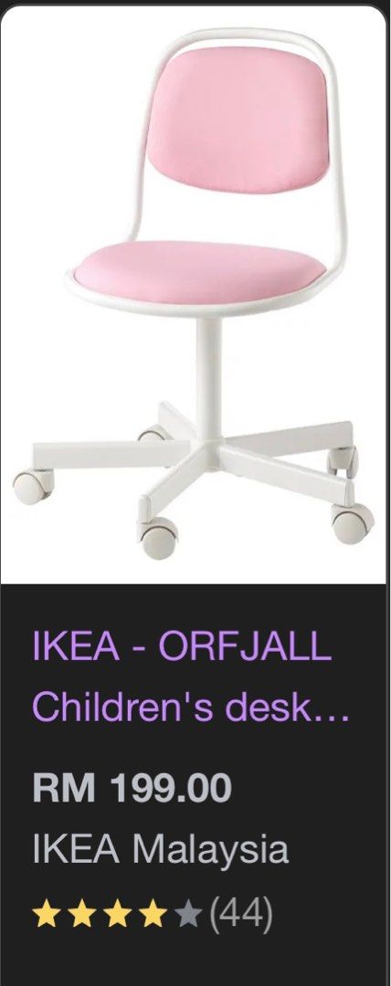 Ikea orfjall shop pink