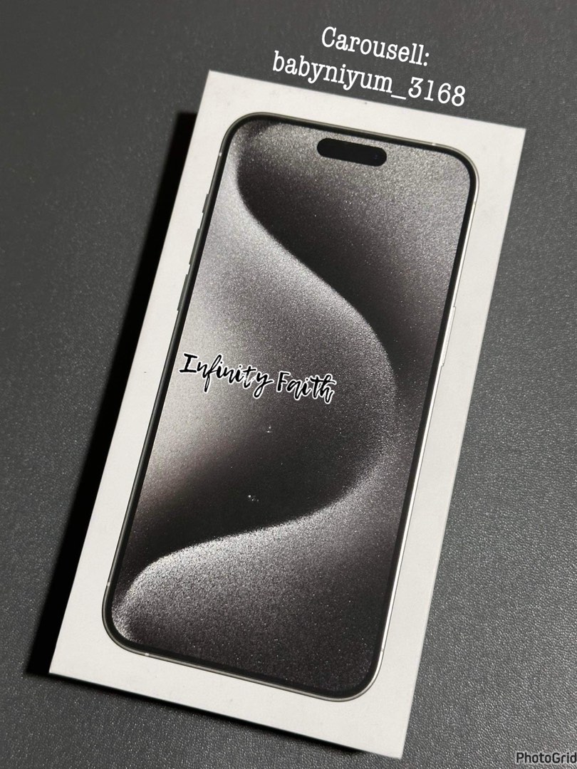 IPHONE 15 PROMAX WHITE TITANIUM 256GB FACTORY UNLOCKED HK VARIANT