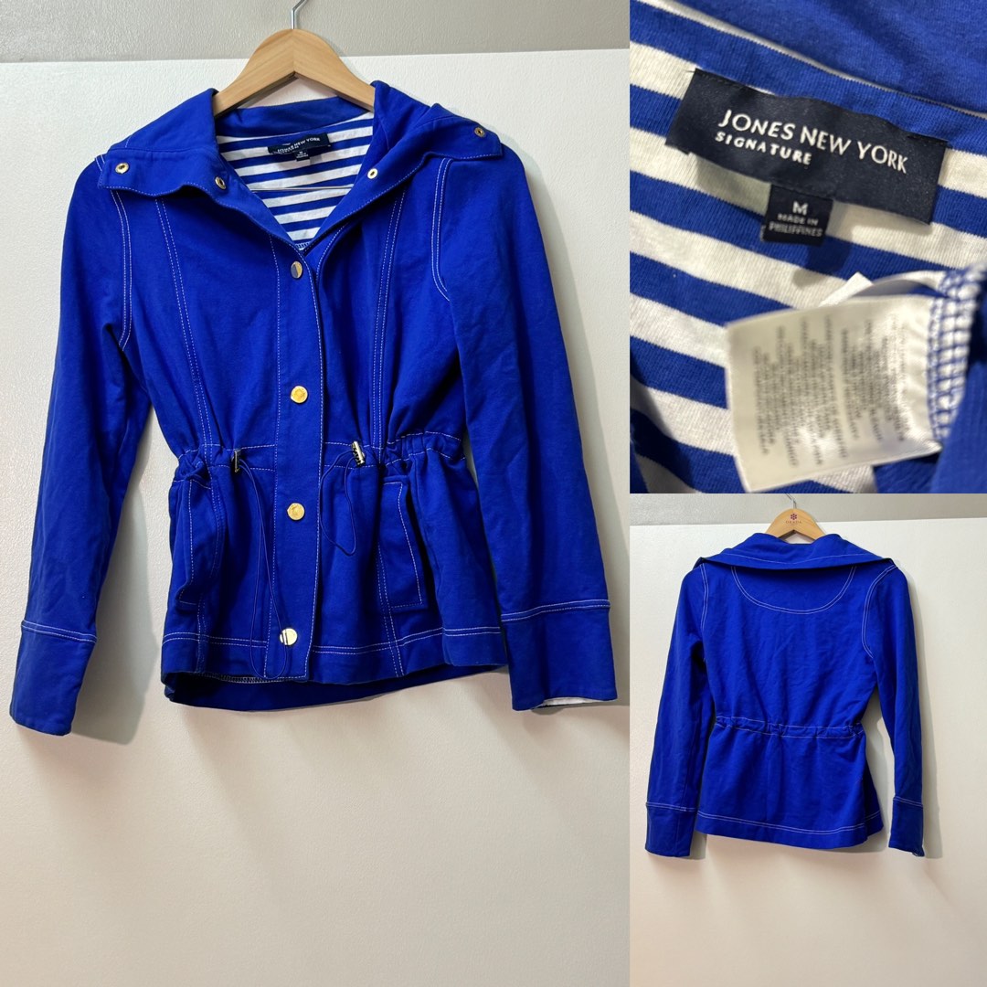 Jones New York Signature Blue Coat Women s Fashion Coats