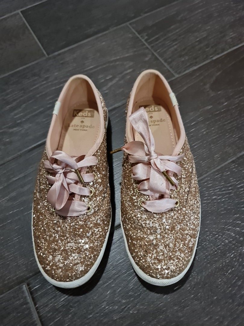 Gold glitter top keds