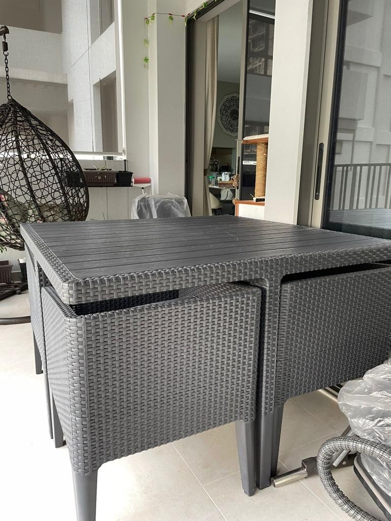 Keter outdoor dining set outlet
