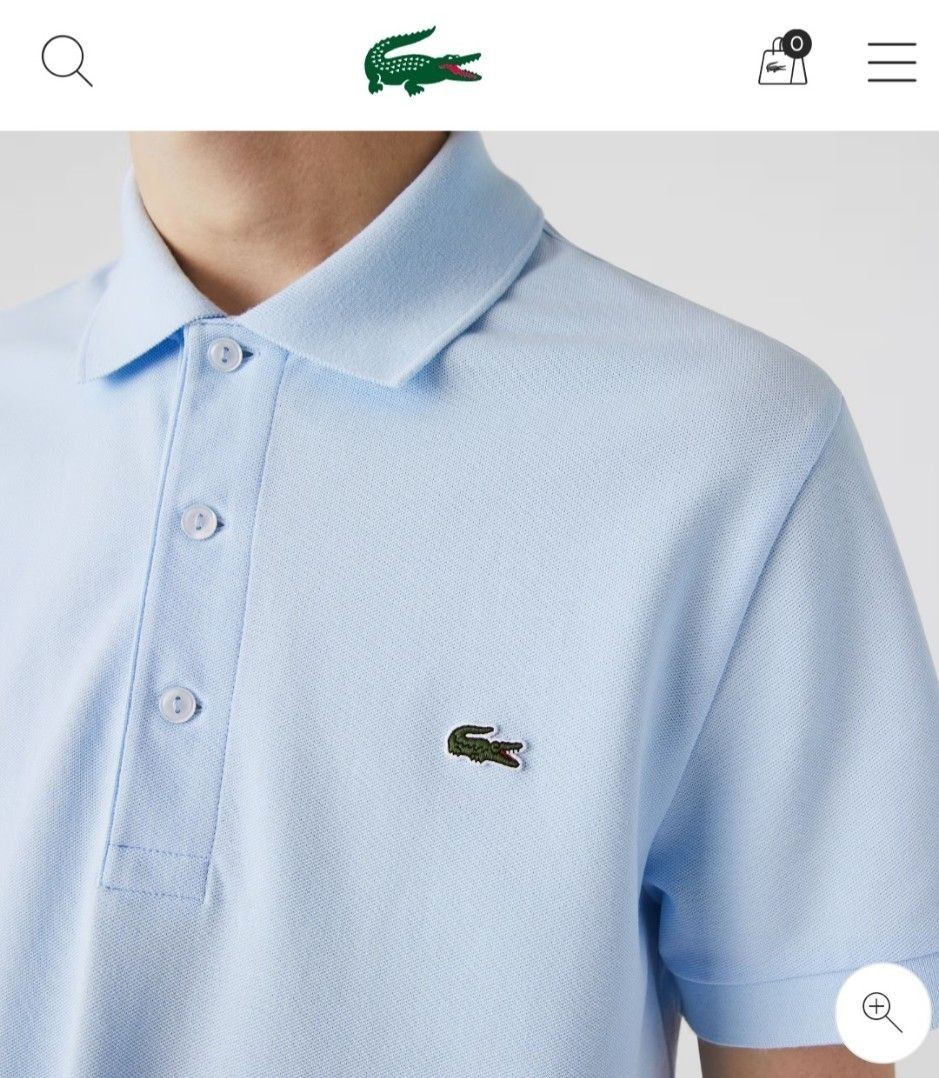 Lacoste polo outlet buttons