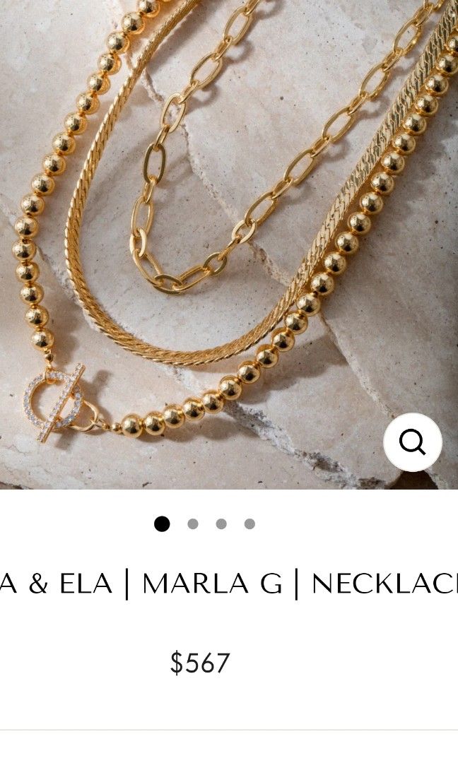 Gold plated hotsell layered necklace