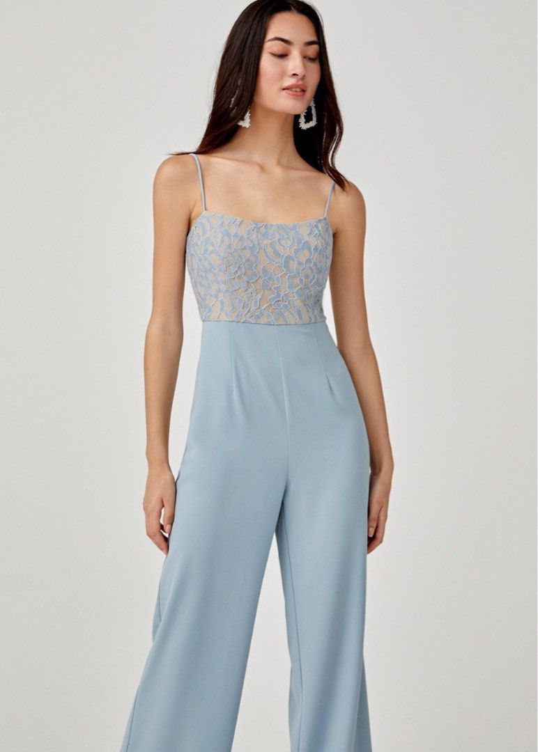 Lace overlay jumpsuit store