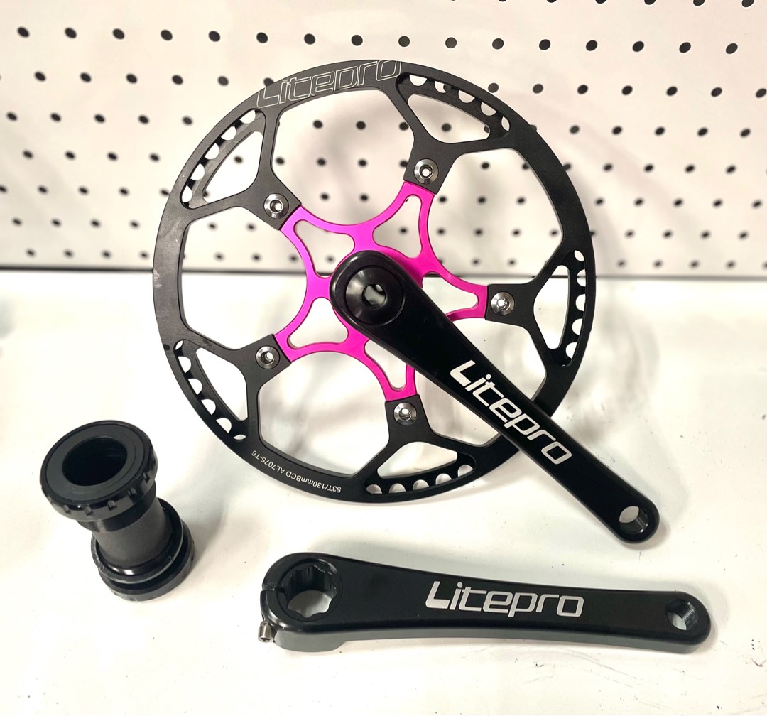 Litepro 53t hollowtech crankset 774g with bb Sports Equipment