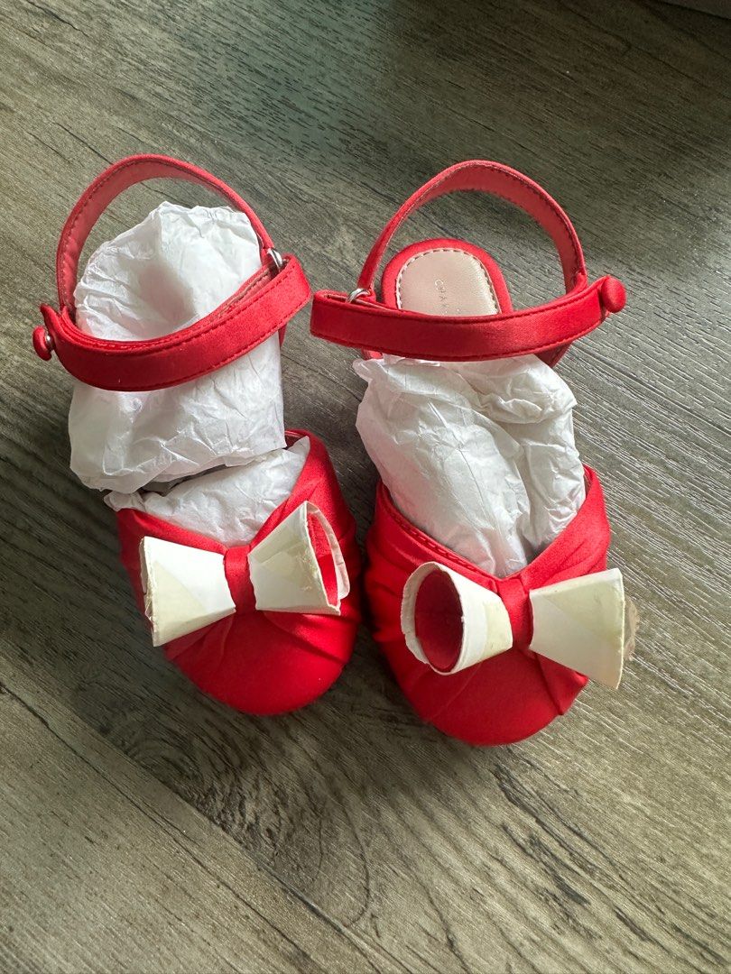 Little Charles Keith Girl Ballerina shoes in Fuchsia Babies