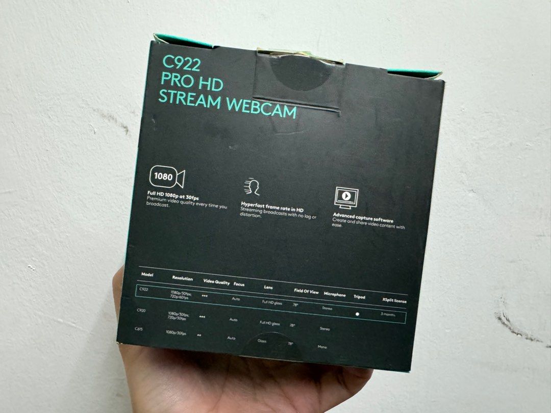 Logitech C922 Pro Streaming Webcam, Computers & Tech, Parts ...