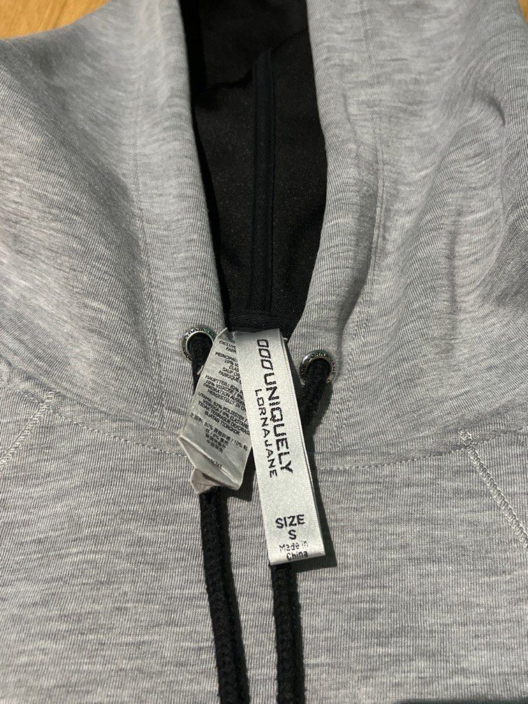 Lorna Jane Grey Scuba Sleeveless Hoodie