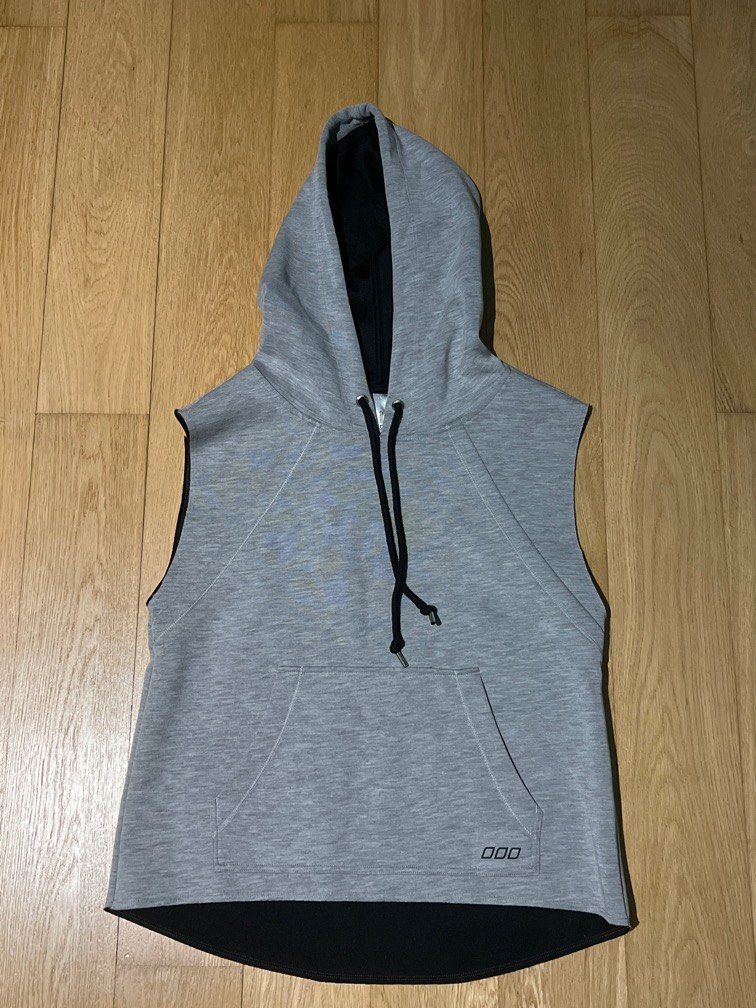 Lorna Jane Grey Scuba Sleeveless Hoodie