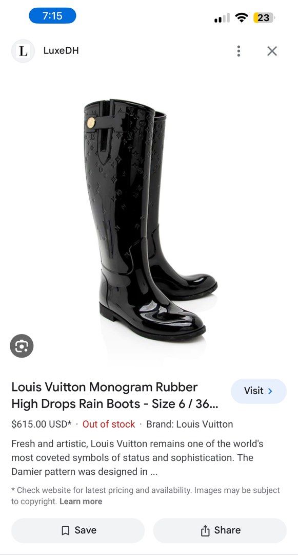 louis vuitton boots 36