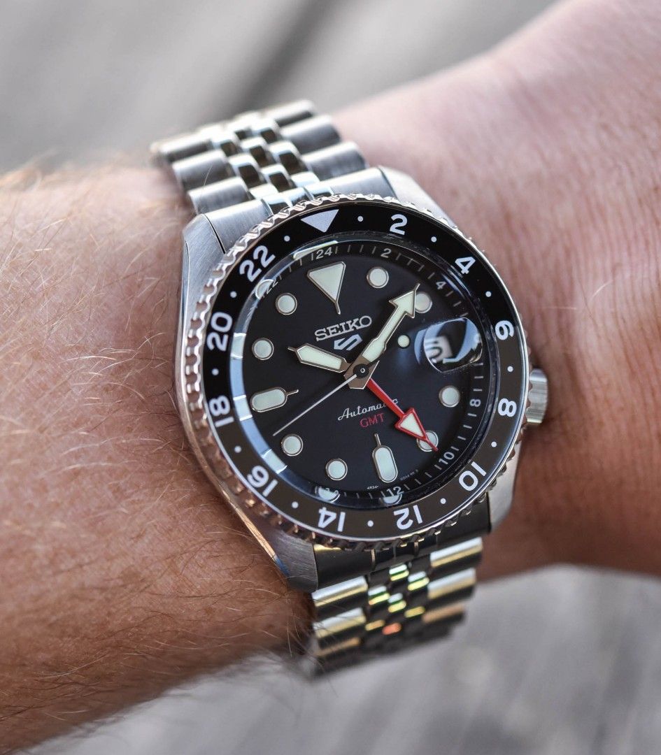 Lowest Price Seiko 5 Sports SSK001 Men s Automatic GMT Black Dial