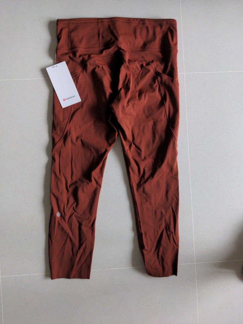 Lululemon tights burnt orange