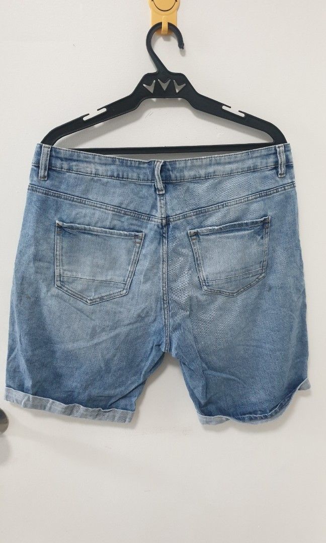 Marks & Spencer RIGID - Denim shorts - light blue - Zalando.de