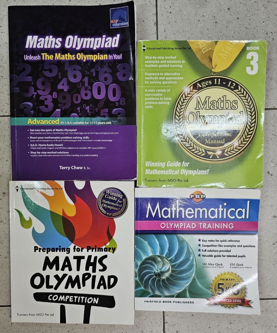 Math Olympiad [4 books], Hobbies & Toys, Books & Magazines, Assessment ...