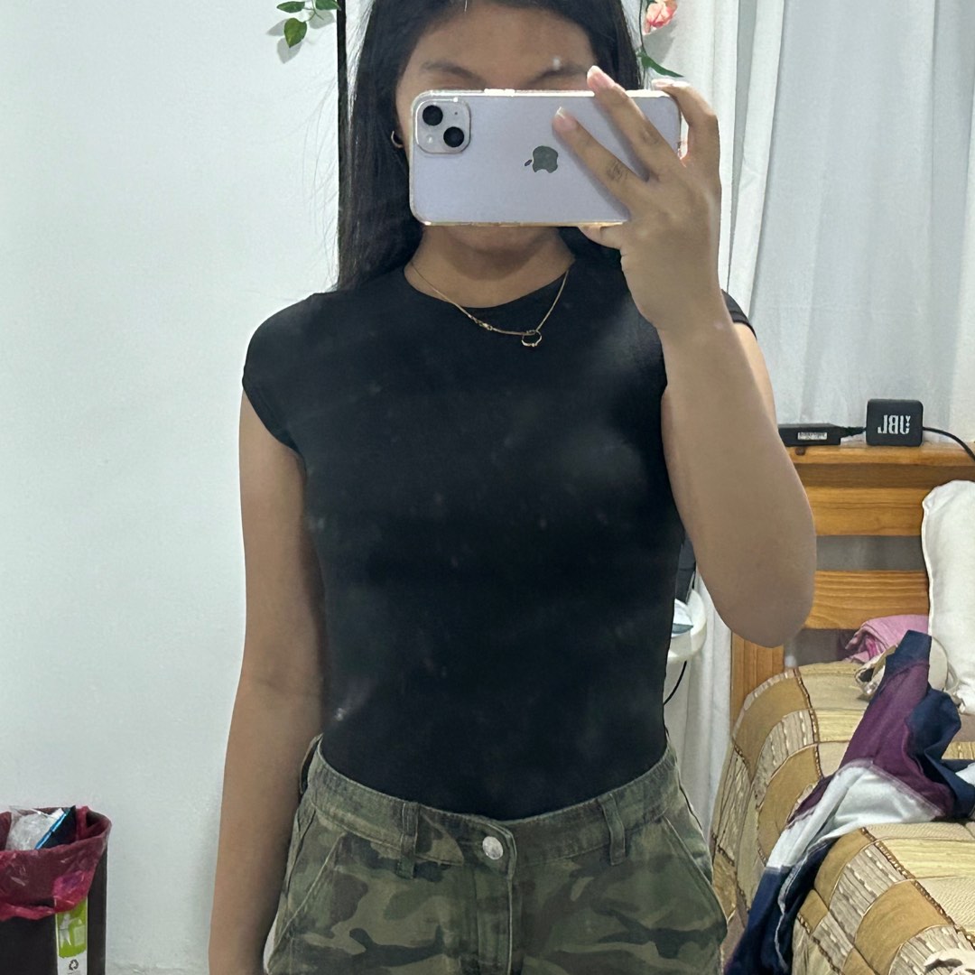 Mera black shirt, Women's Fashion, Tops, Shirts on Carousell