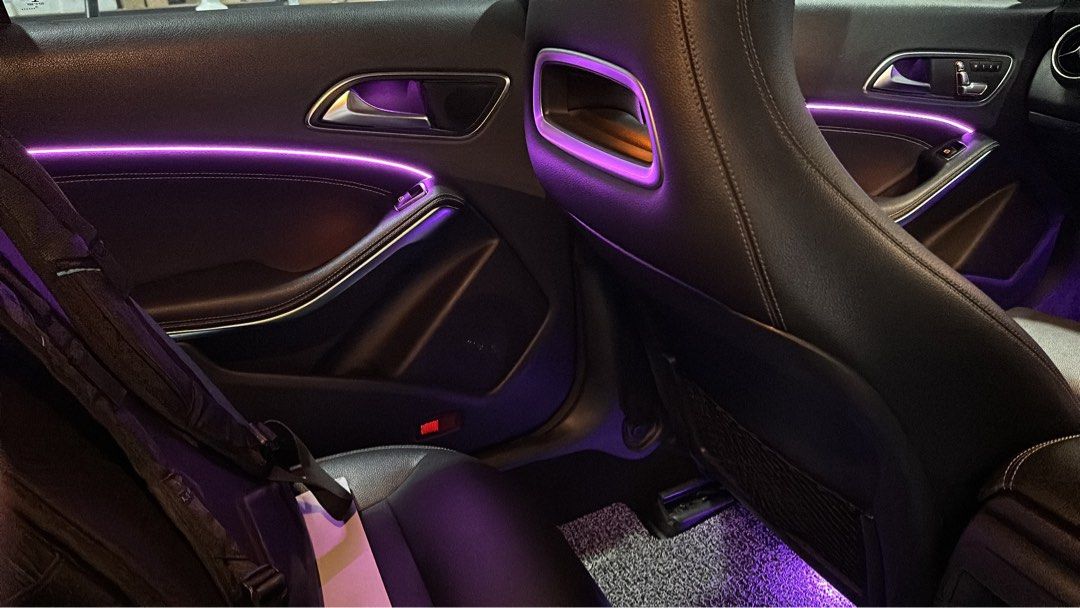 Mercedes CLA GLA A-Class W117 C117 W156 X156 W176 W204 W205 W212 W246 Interior  RGB LED Ambient Light and LED Leg Room, Car Accessories, Accessories on  Carousell